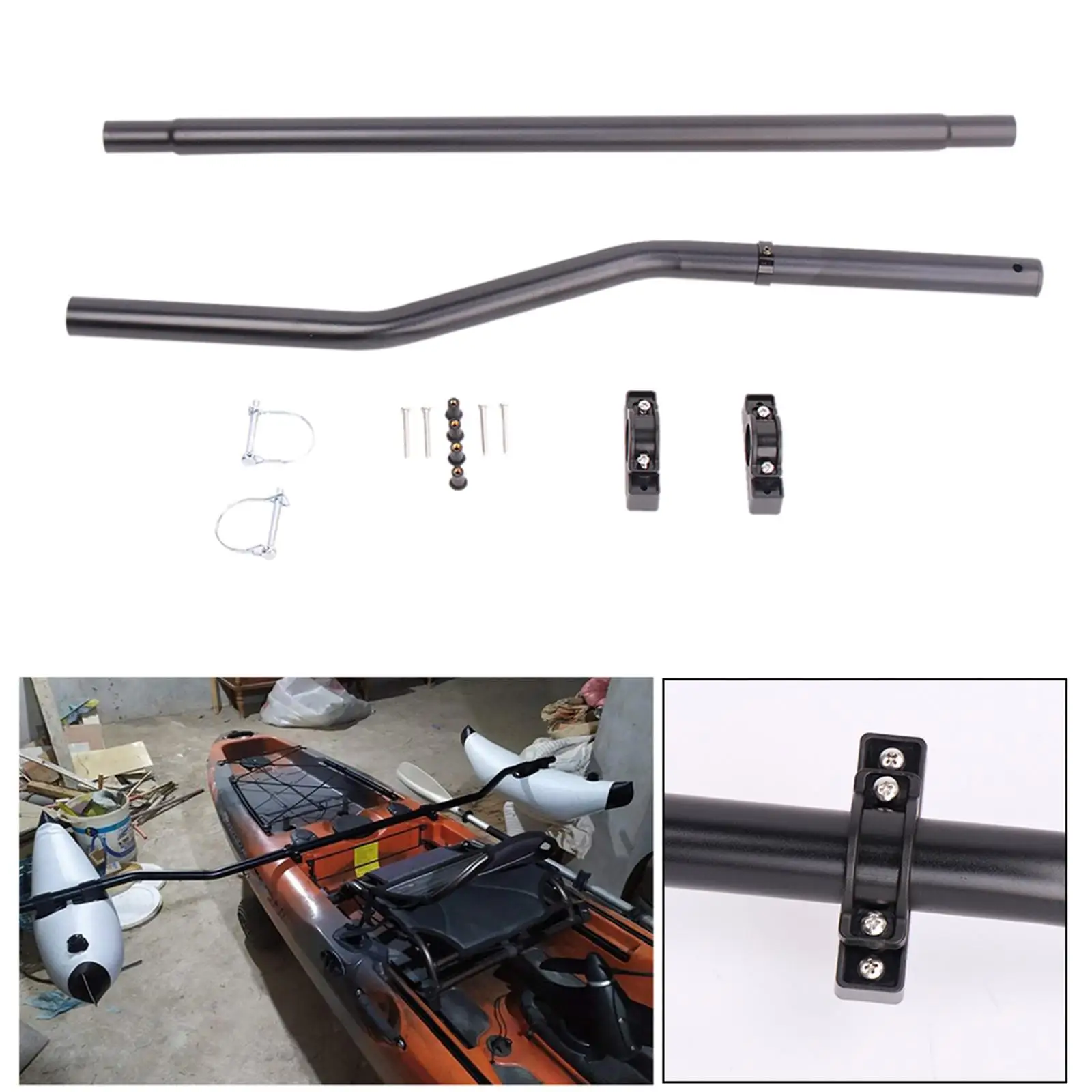 Kayak Float Stabilization System, Rods Kit, for Kayaks, Canoes,