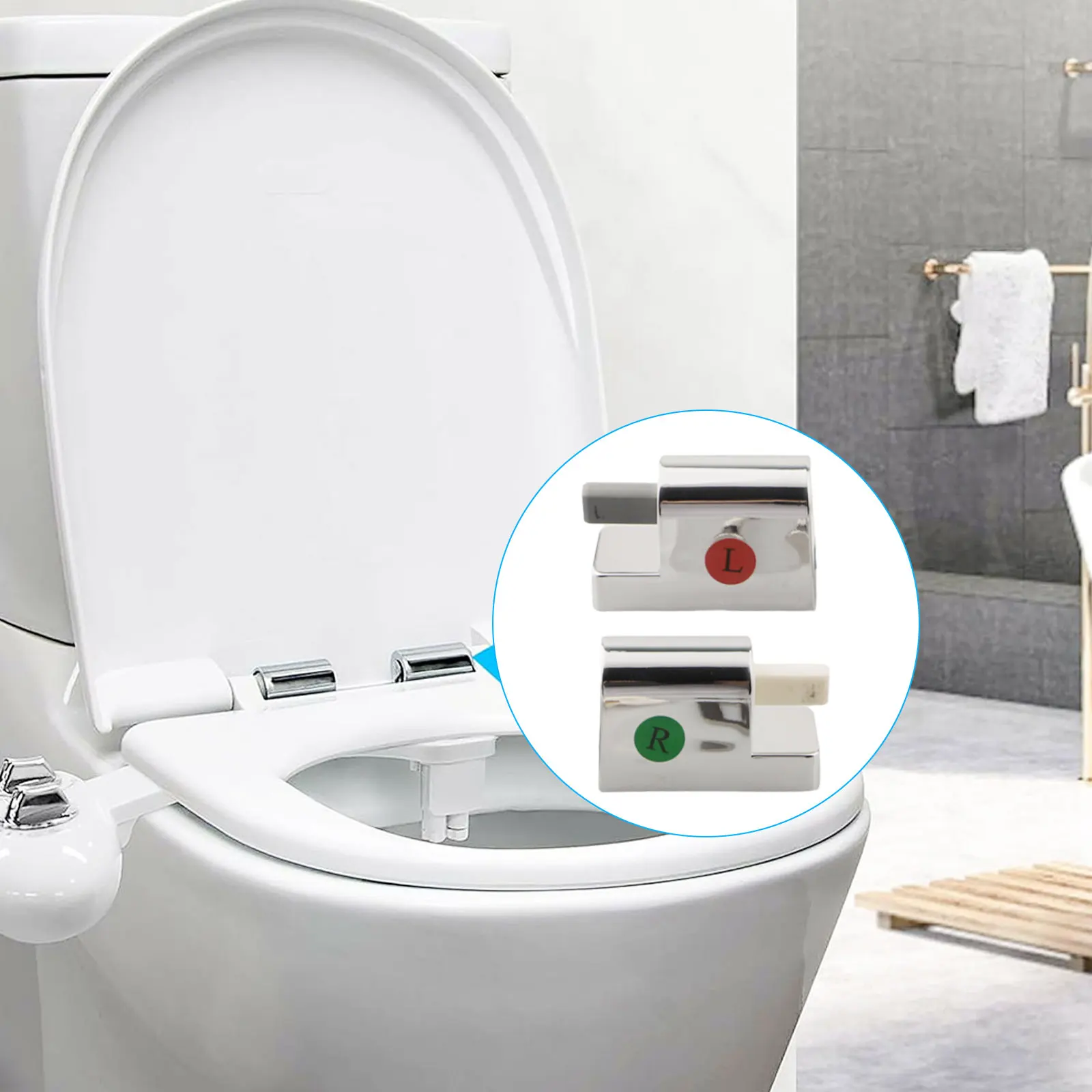 Fixed Toilet Seat Hinge Replacement Kit For Beginners ABS And Stainless Steel Automatic Closing Effortless Disassembly