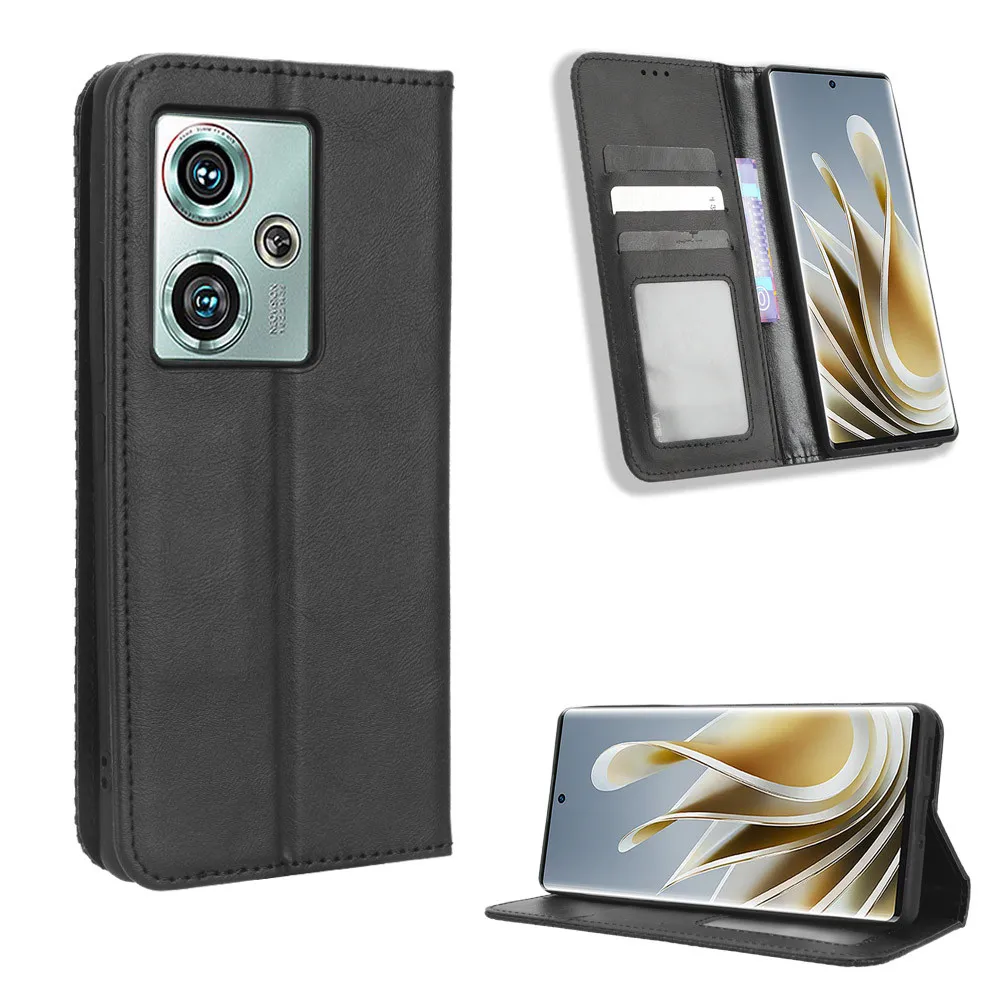 For ZTE Nubia Z50 Case Luxury Flip PU Leather Wallet Magnetic Adsorption Case For Nubia Z50 Z 50 NubiaZ50 Phone Bags