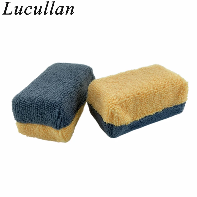 

Lucullan Yellow/Gray Saver Applicator Ceramic Coating Sponge with Plastic Barrier Inside to Reduce Product Waste