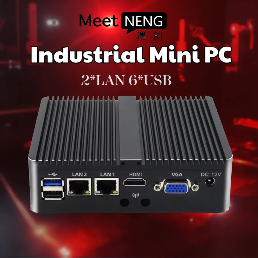 MeetNeng NANO Industrial Mini PC N2840 J1900 Dual LAN VGA mSATA DDR3 Multi Ports RS232 USB HDMI Embedded