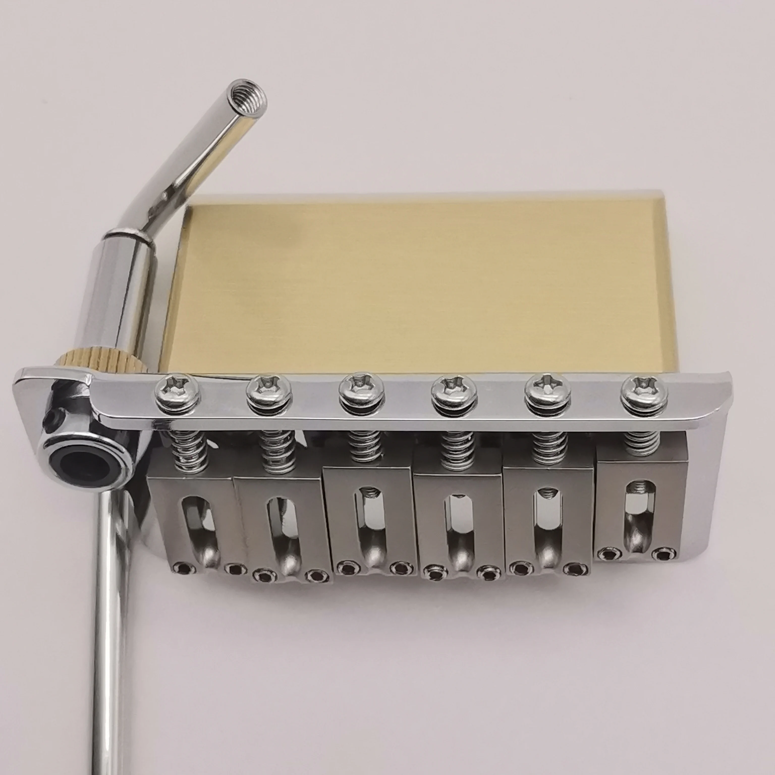 Upgraded 6-Point Tremolo Bridge Solid Brass Block Locking String Vibrato System