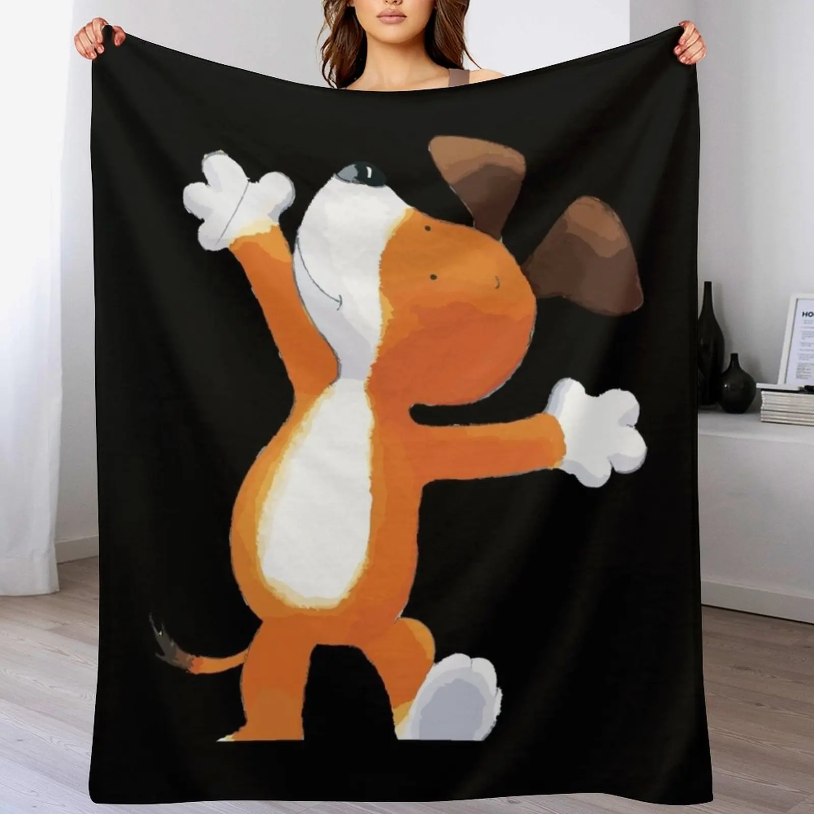 

Funny kipper the dog Throw Blanket Soft Bedroom Blanket for Night Sleeping