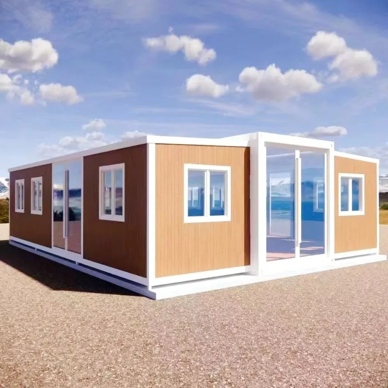 2026 Mobile Container Light Steel House Folding Modular Home Fireproof Temporary Space Office Living Room Simple Colour