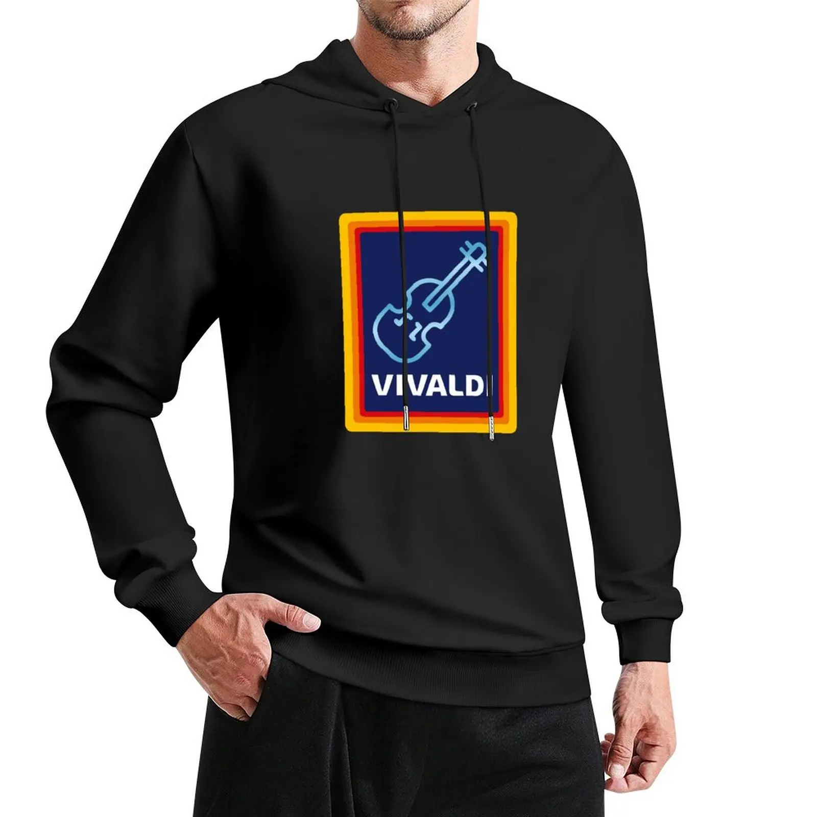 

Vivaldi grocery store violin Pullover Hoodie men's sweat-shirt japanese style winter clothes mens clothes mens hoodies