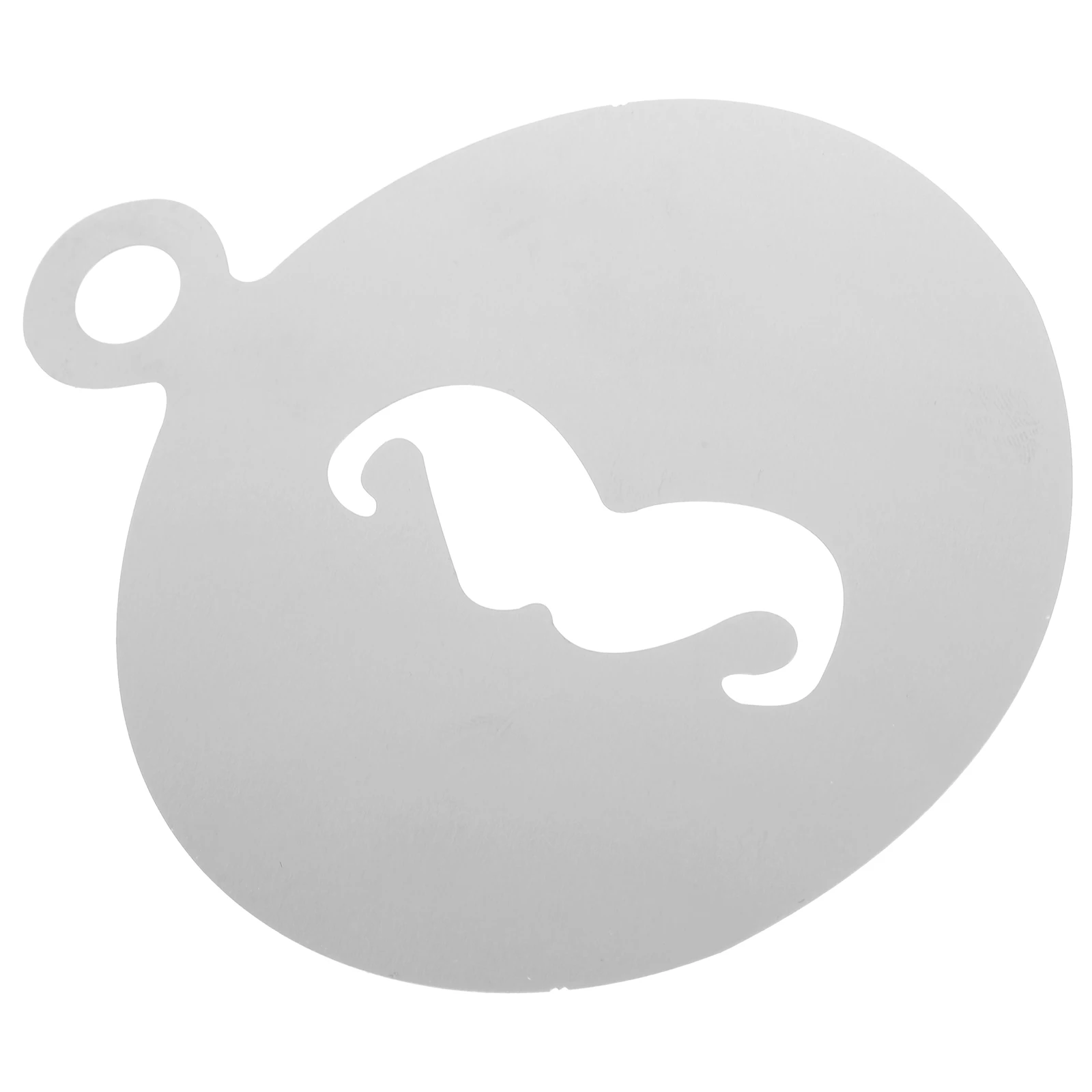 

Stainless Latte Stencils Templates Printing Decor Mould Reusable Beard Patterns Cappuccino Tools Kitchen Bar