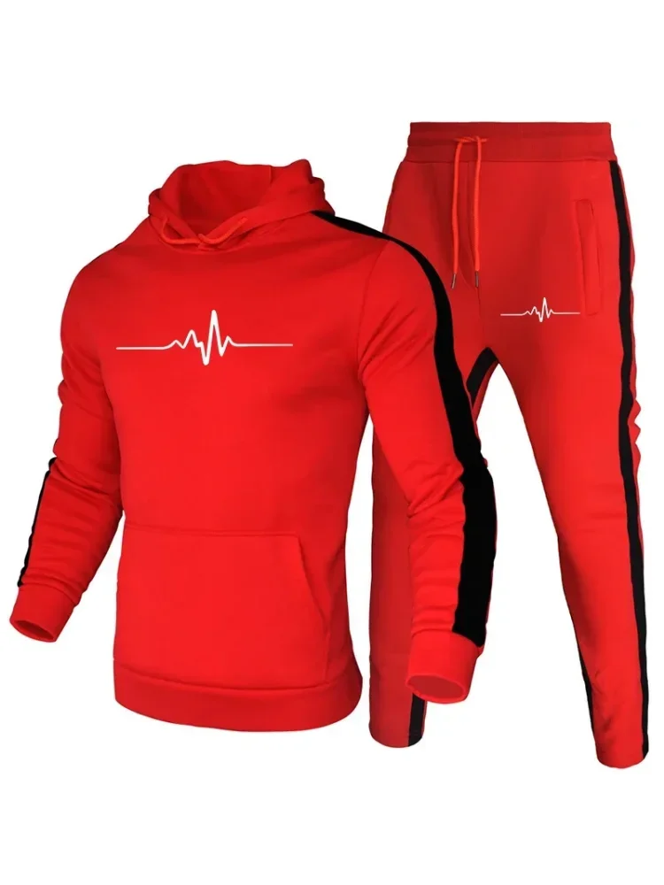 AliExpress 2025 New Men's Cycling Hoodie Set, Comfortable Outdoor Sportswear, Fashionable Breathable Casual Windproof Training Hood