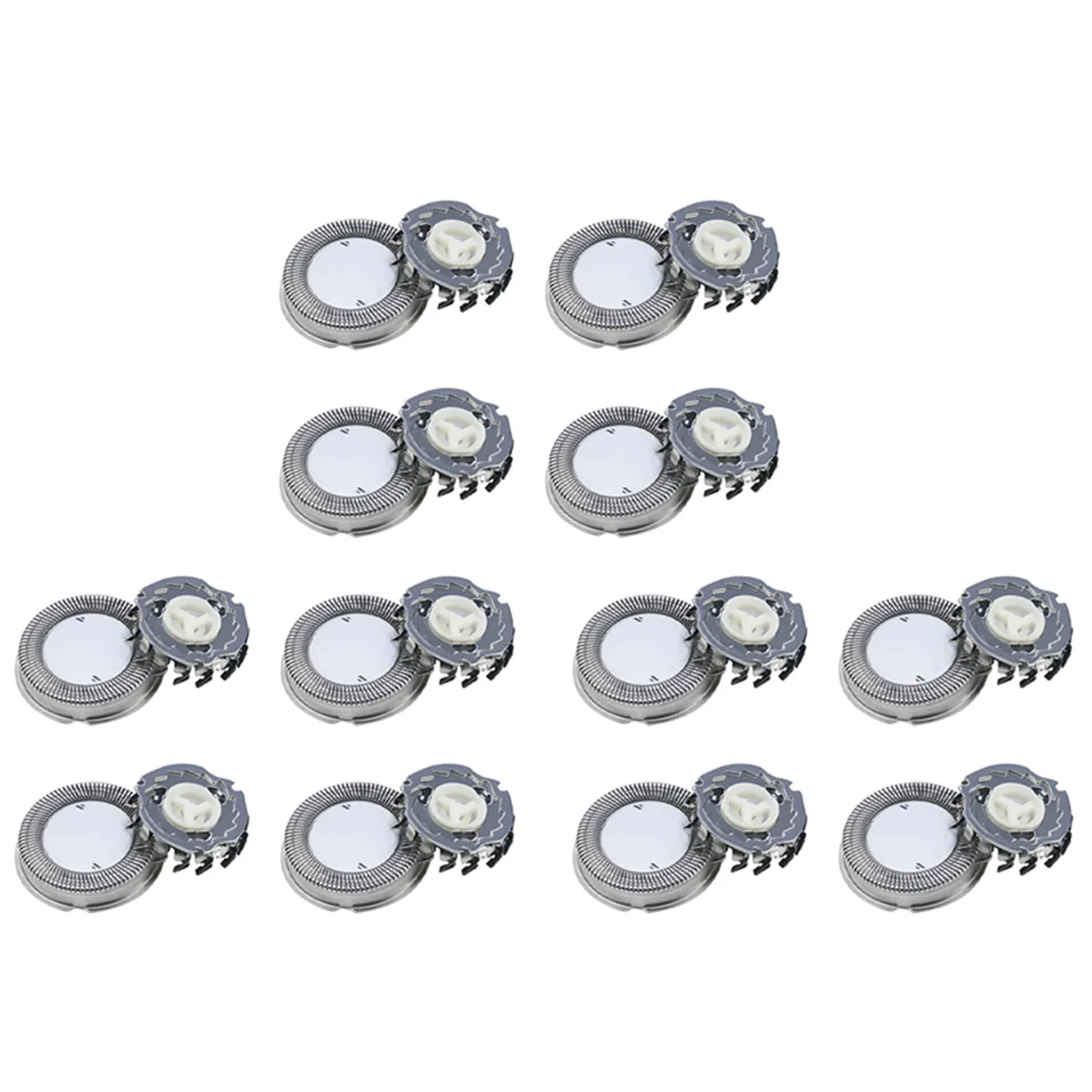 B59B-12Pcs Replacement Shaver Head Blade Cutters For  Norelco HQ3 HQ30/HQ32/HQ36/HQ300, Silver