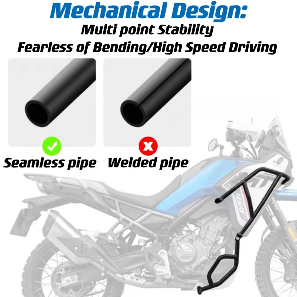 For CFMOTO 450MT MT450 CF450MT Accessories Frame Anti-collision Bumper Engine Guard Highway Crash Bars