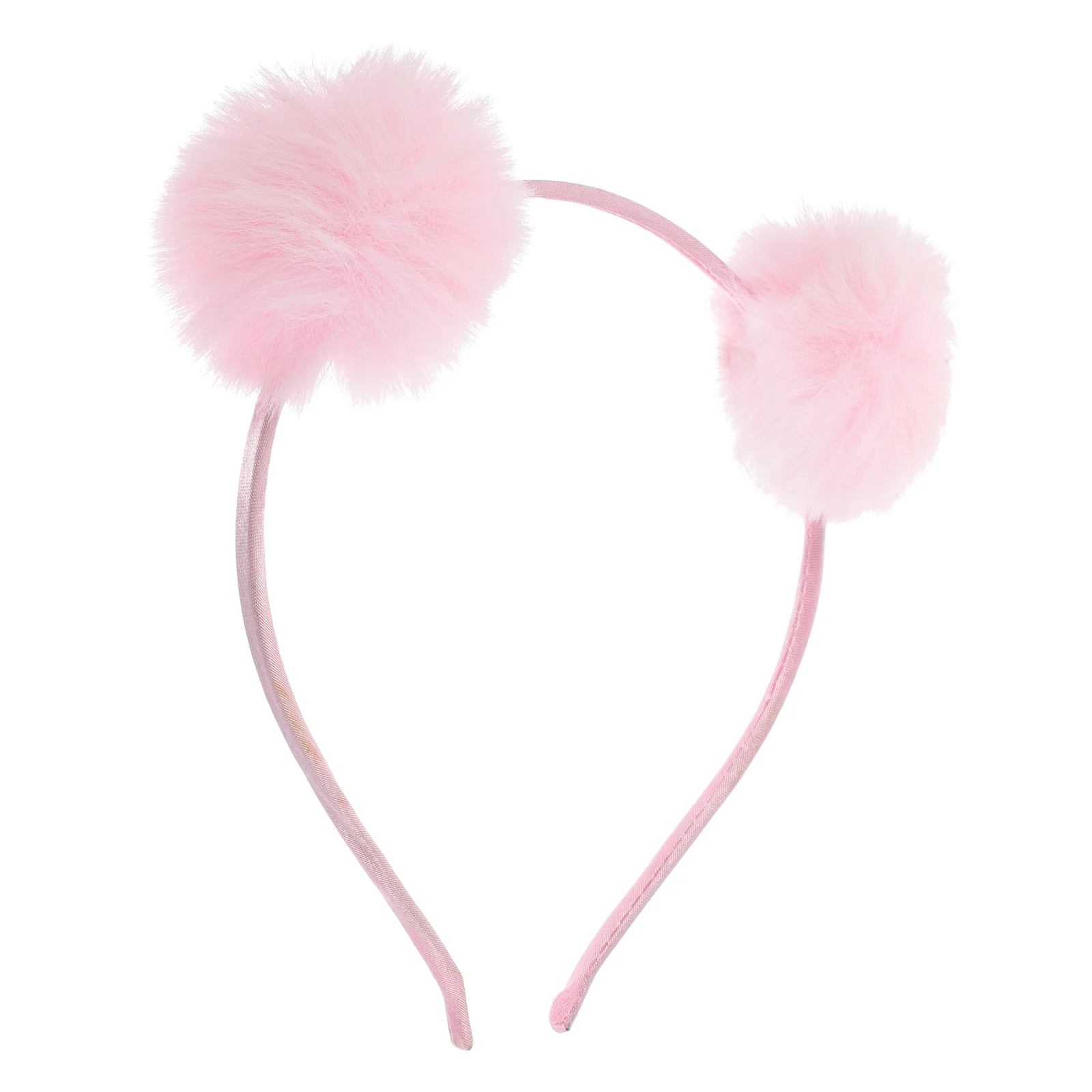 

Fur Ball Headband Pom Headbands Hair Party Headdress Cute Carnival Cosplay Colored Funny Ribbons
