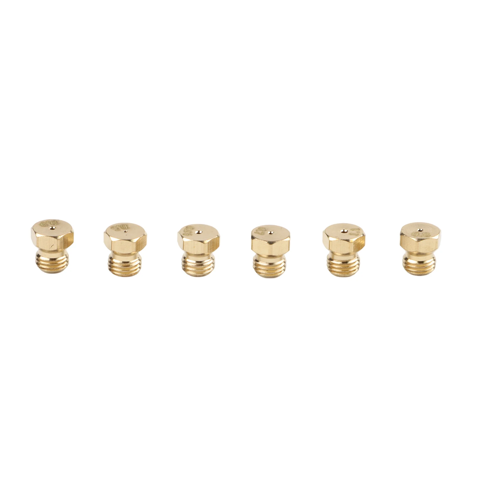 12PCS Brass Gas Stove Nozzle Kit 0.5-1.1mm Orifice With Sleeve For SABAF For G20 For G25 Natural Gas Cooktop Conversion Tool Acc