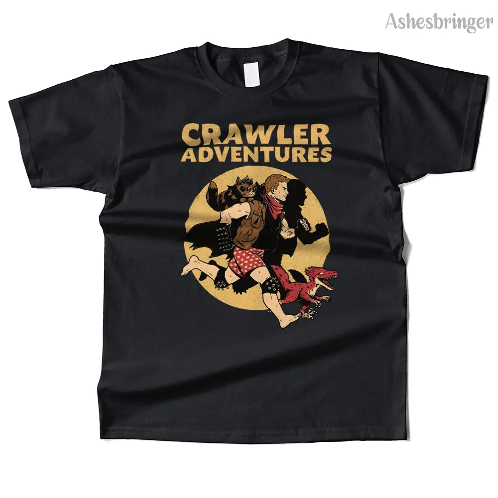 Mens Cotton Dungeon Crawler Graphic High Quality T Shirt Street Casual Style Tee for Men and Women