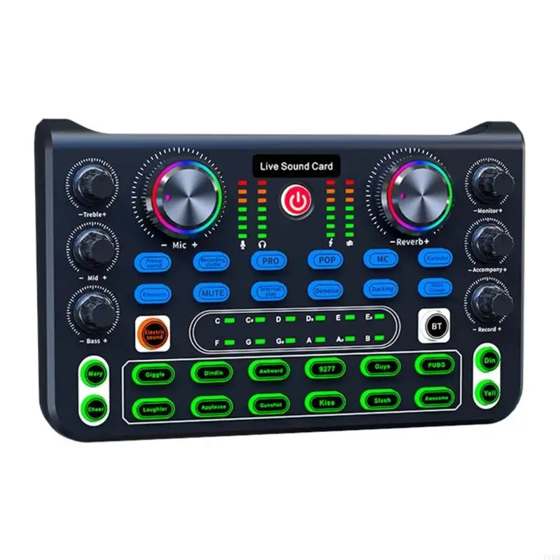 E1YB Professional Live Sound Card Board Sound Sound Board Effects Lighting Effects
