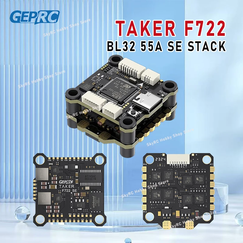 

GEPRC TAKER F722 BL32 55A SE STACK MPU6000 Gyroscope 32Mb BlackBox Data Record Flight Data Plug Play Racing DIY Parts