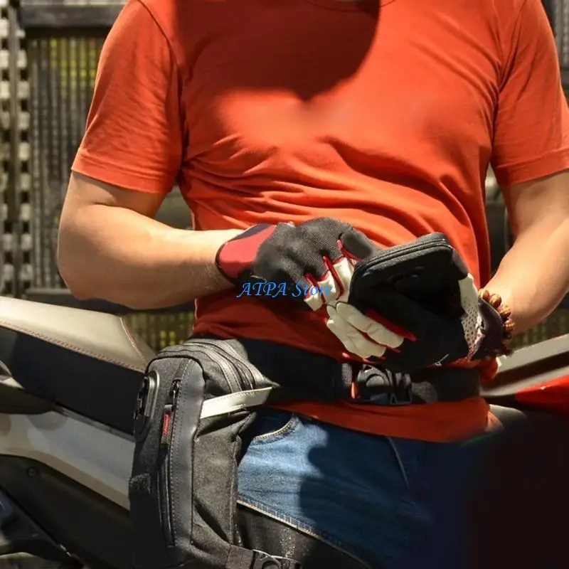 

U13C Motorcycles Leg Side Bag Gloves Luggage Storage Bag Casual Waist Bag for Men