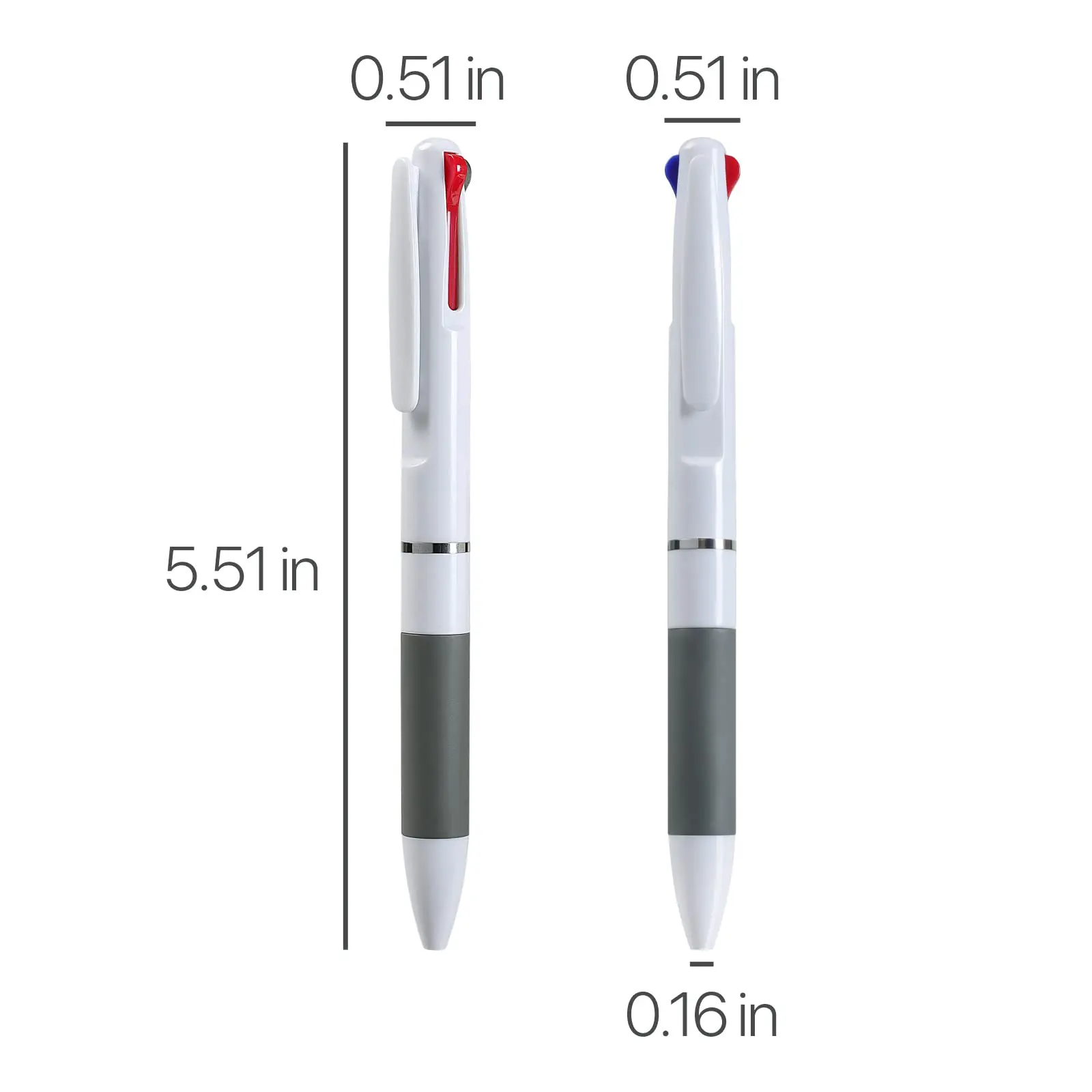 Canetas esferográficas multicoloridas, canetas de imprensa 3 em 1, 0,7mm, 3 cores, reenchimento, canetas multicoloridas, plástico, 30 peças