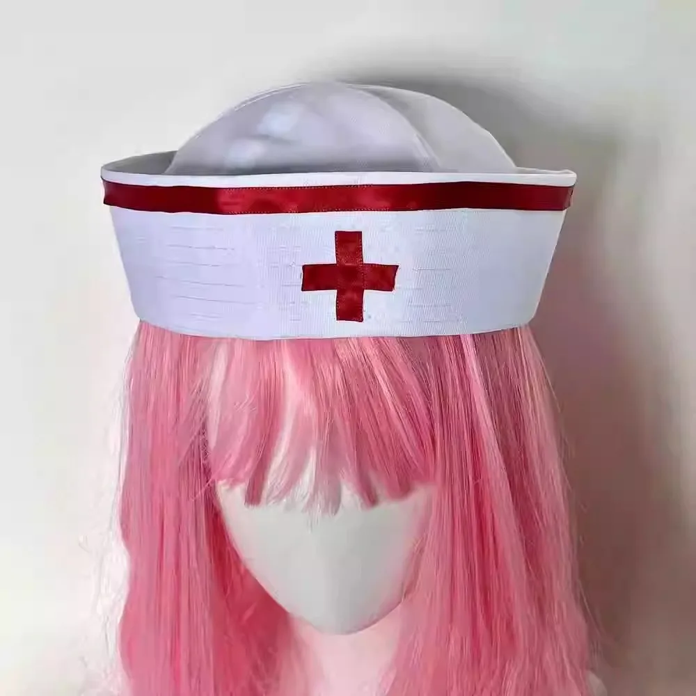 Cosplay nurse cap hat Accessories Prop y2k Girl Medical nurse hat with sweet lace bow Cosplay photography props cosplay view 6