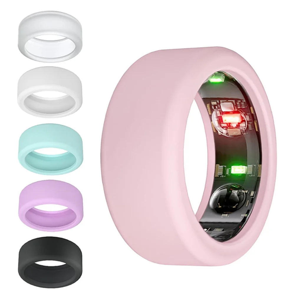 Finger Ring Protector 5-10/11-13 Silicone Skin-Friendly Anti-Scratch Ring Cover For Oura For Galaxy Rings Accessories