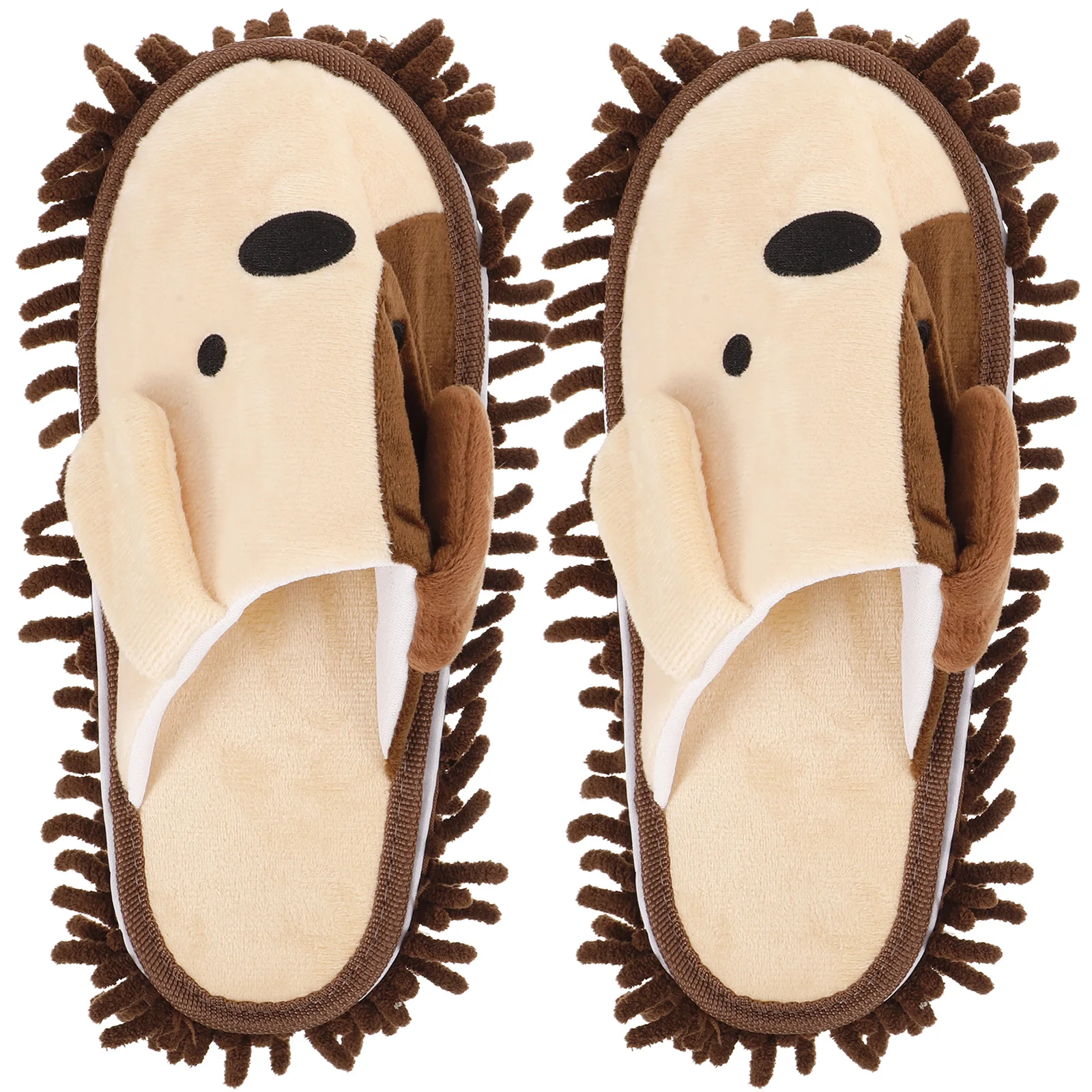 

1 пара моющихся многоразовых тапочек для подметания, обувь для удаления пыли, обувь для чистки пола с героями мультфильмов, бытовой инструмент для мытья полов, легкий вес