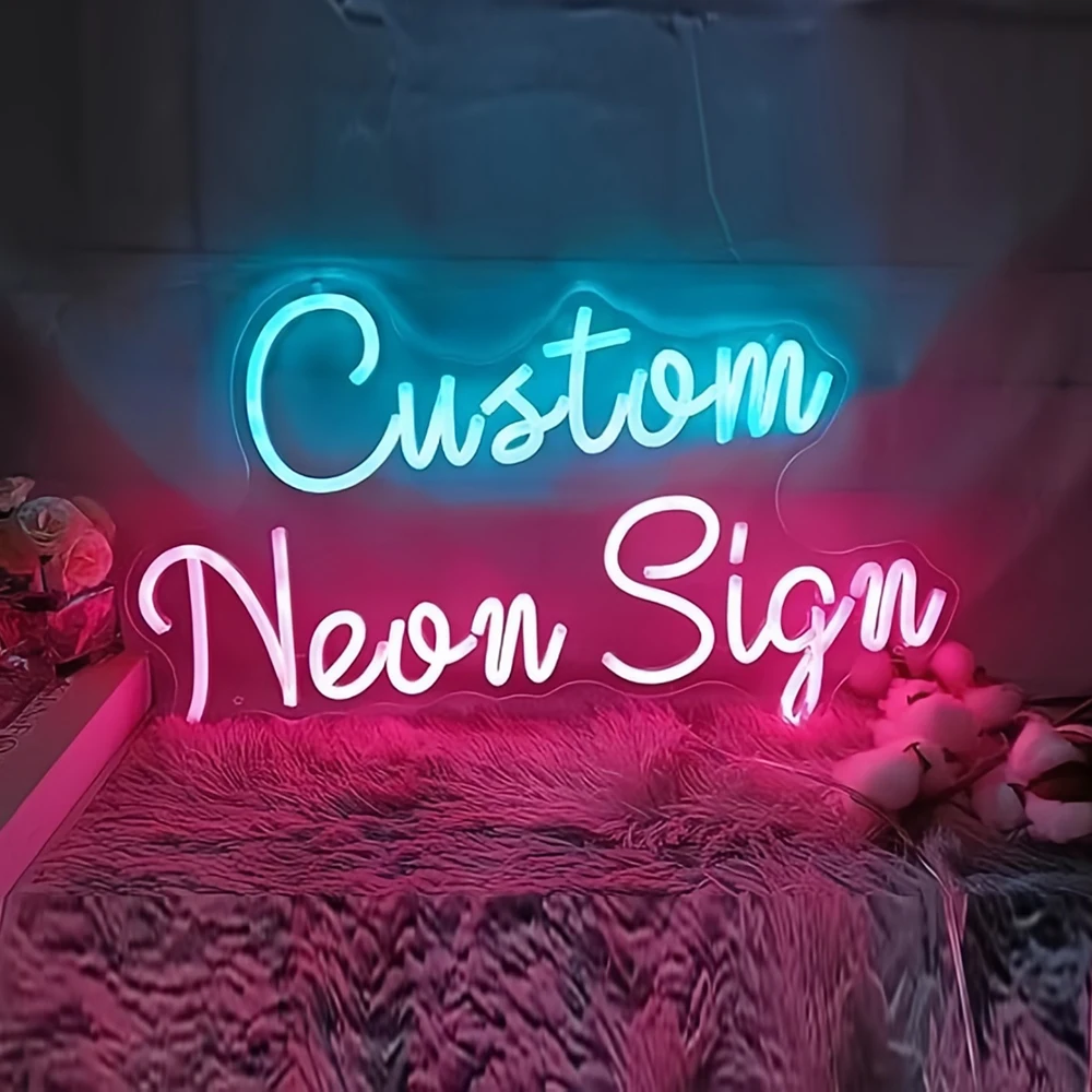 Custom Neon LED Sign for Name, Personalized Dimmer Light, Room Decoration, Wedding, Birthday, Christmas Party Gift