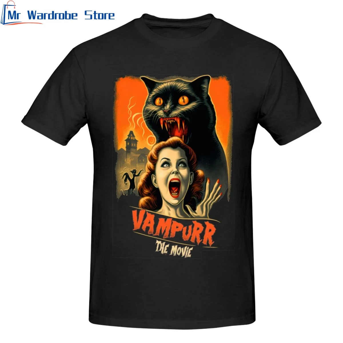 Vampurr The Movie T Shirts Casual Tee Shirt Short Sleeve Crew Neck T-Shirt Novelty Funny Summer Clothing