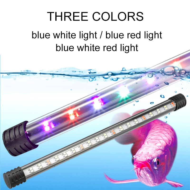 Waterproof LED Aquarium Light Fish Tank Underwater Lamp Clip Light Aquariums Decor Lighting Submersible Lamp Plant Grow 220-240V