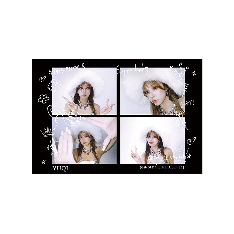 Kpop Gidle Lomo Cards (G)I-DLE 2nd альбом Super Lady Photocards постеры для фотографий MINNIE SHUHUA SOYEON YUQI Поклонники подарки