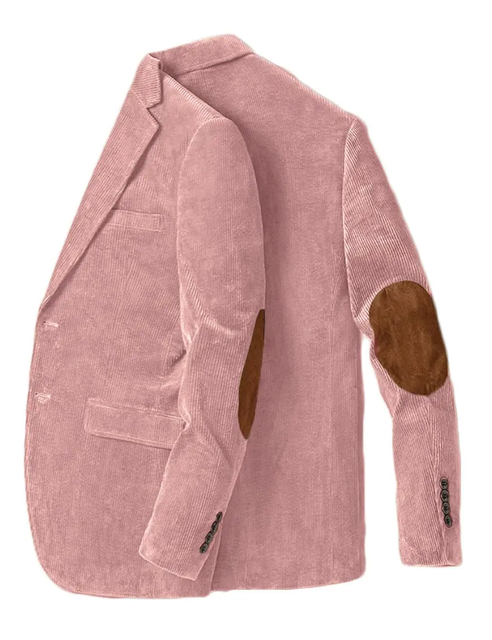 

Men's Corduroy Blazer with Elbow Patch Business Casual Jacket Spring Autumn Fall Sport Coats Men Suits