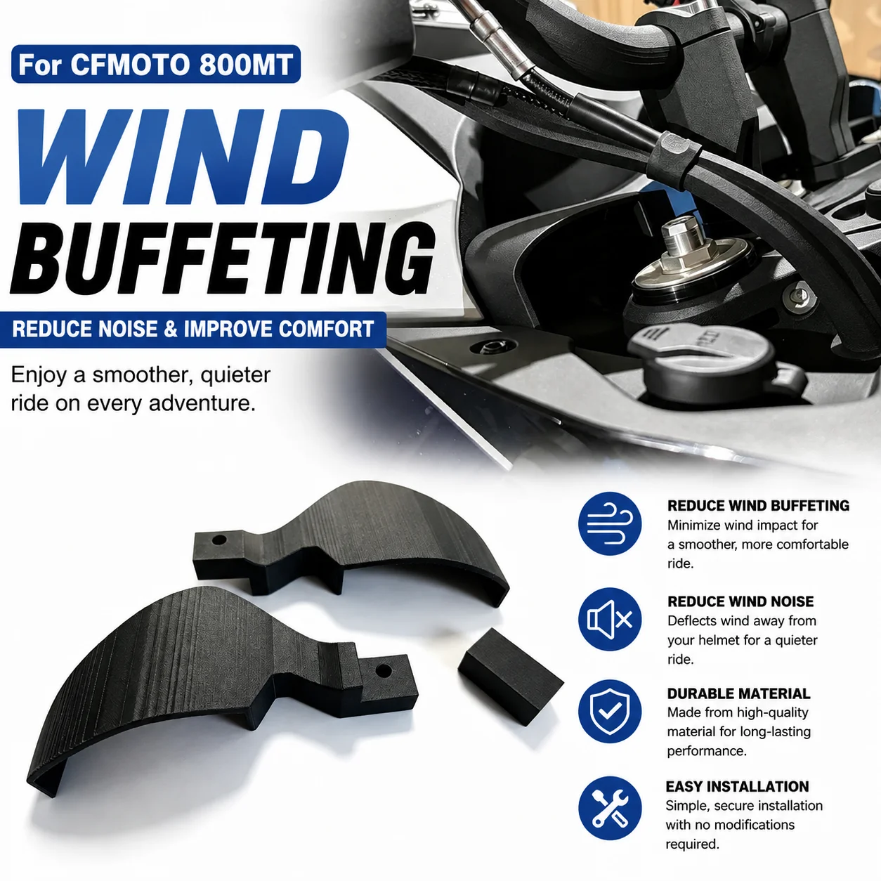 For CFMOTO 800MT MT800 800MT 800 MT 800IBEX IBEX800 Motorcycle Cockpit Windshield Explore Windscreen Deflector Wind Buffeting