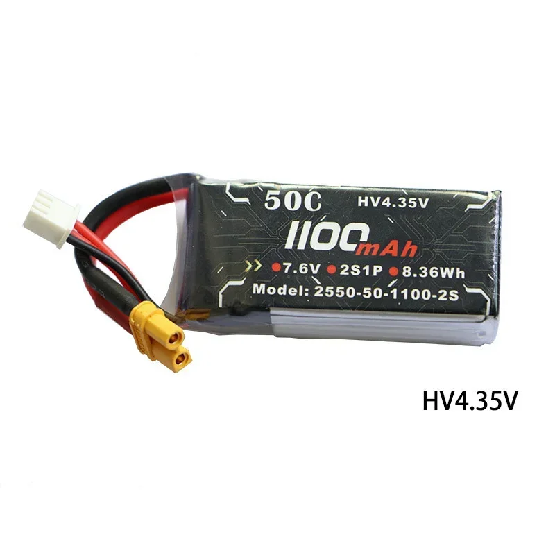 ALIENRCL-Batterie Lithium Légère Longue Endurance, HV 1100MAH 2S 3S 4S, Lipo pour FPV Racing UAV RC Quadcopter Part