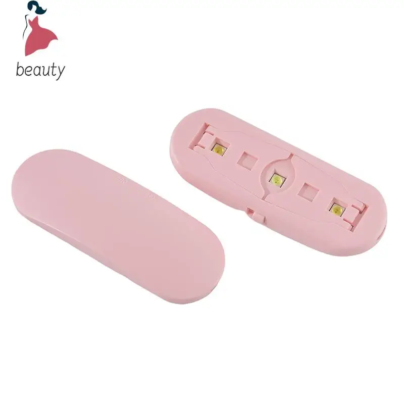 Portátil UV lâmpada LED prego, mini secador de unhas, branco, rosa, interface USB, uso doméstico, Manicure Art Tool, Pedicure Salon Tool, 6W