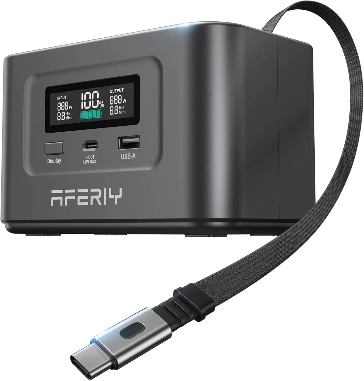 

145W Portable Power Station with 99.2Wh/31000mAh, Dual USB-C PD3.1 Fast Charging, Solar Charging, TSA Approved, 6-in-1