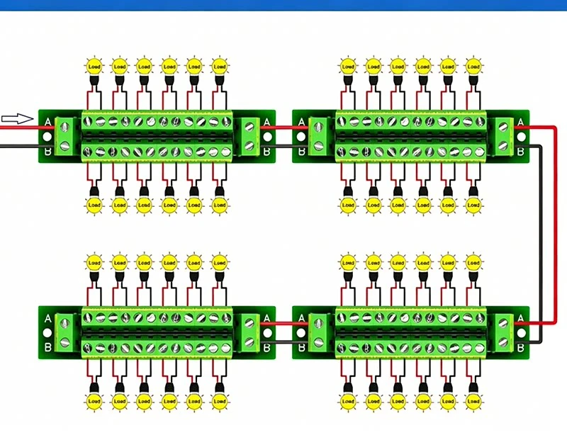 Positiv- und Negativ-Klemmenadapterplatine, 5,0/7,5-mm-Abstand Klemmenblock-Adapterplatine, lötfreie Testplatine PCB – Detail 3