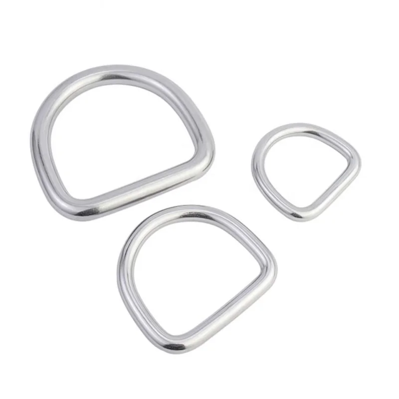 304 Stainless Steel D Shackle M3 M4 M5 M6 M8 Traceless Solid D Ring Connectors Buckles Lifting