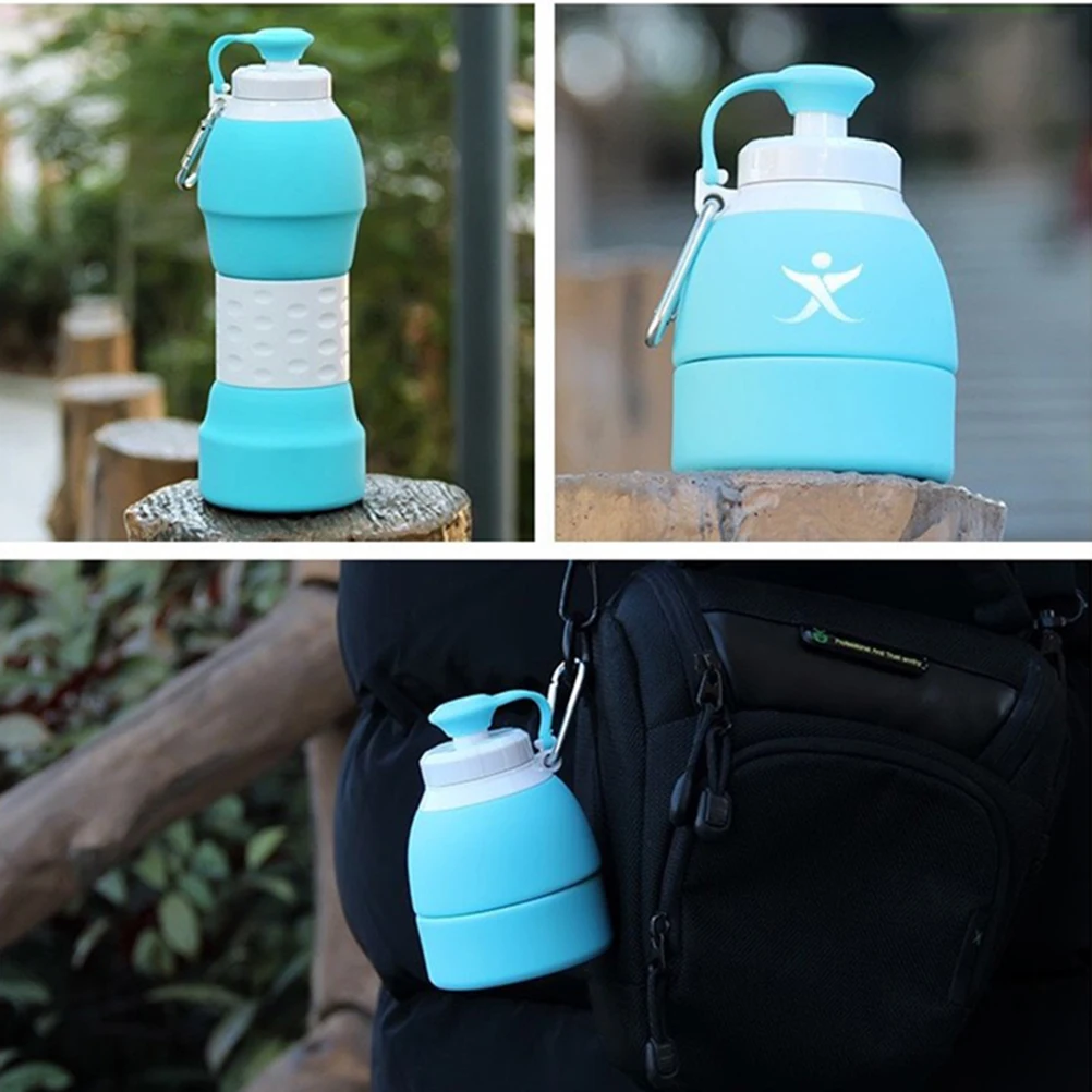 

Collapsible Silicone Bottle Foldable Water Leak Proof able Kettle Travel Mug Sport Large Capacity Reusable Save Space Hot
