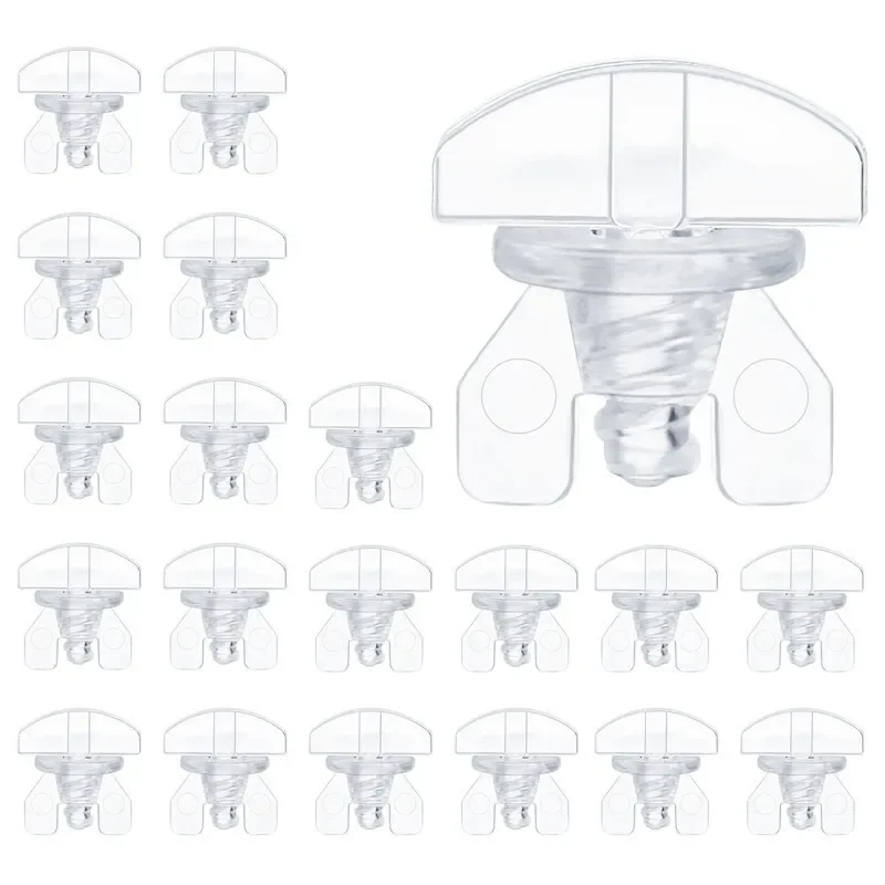 

20Pcs/set Curtain Track Stoppers Plastic Fasteners Easy Install Sliding Gliders Curtain Fasteners Accessories Home Decor