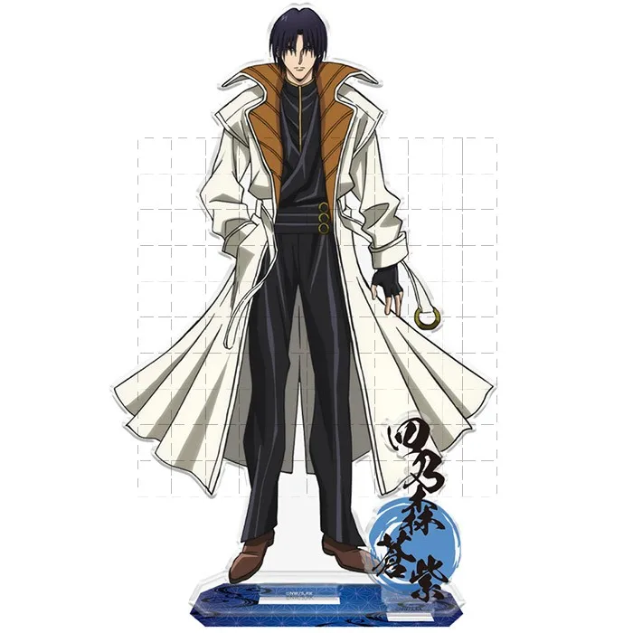 Game Himura Kenshin Sagara Sanosuke Myoujin Yahiko Shinomori Aoshi Acrylic Stand Doll Anime Figure Model Plate Cosplay Toy Gift