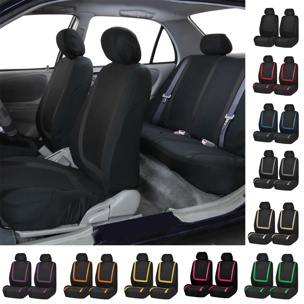 

Fabric Car Seat Covers For TOYOTA Prius Previa Reiz Sienna Tundra Vios Fortuner Kluger CHR Tacoma Supra Auto Seat Cushion Cover