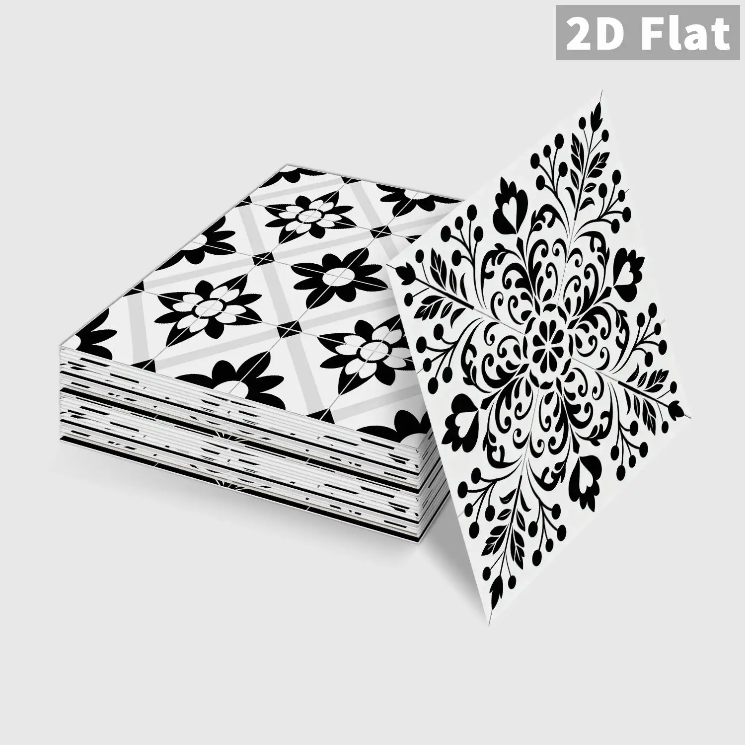 

36Pcs Moroccan Tile Stickers, Removable Waterproof Self-Adhesive Wall Decals for Kitchen Bathroom Home Renovation