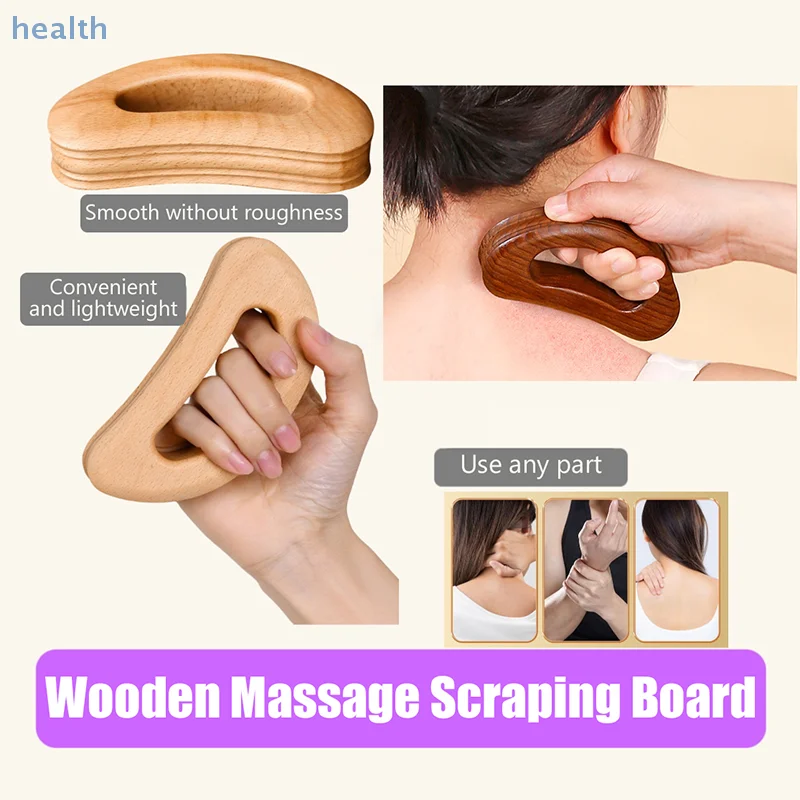 

Health Care Slimming Guasha Board Wood Therapy Massage Stick Lymphatic Drainage Massager Scraping For Relaxation And Recover