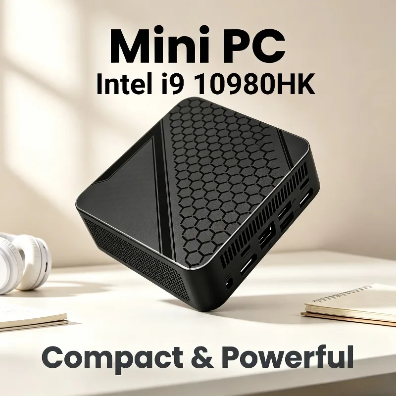Neuer Intel i9 10980HK Mini-PC Hochleistungsfähiger Tragbarer USB 3.0 16GB RAM Wi-Fi6 DDR4 Hochfrequenz-Speicher