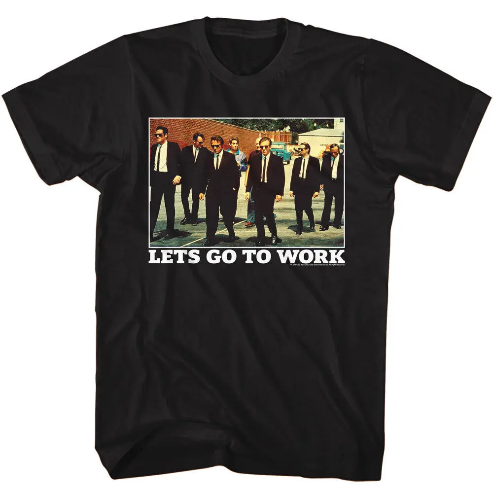 Reservoir Dogs Movie Let\'s Go To Work Full Color Robbery Criminals Men\'s T Shirt