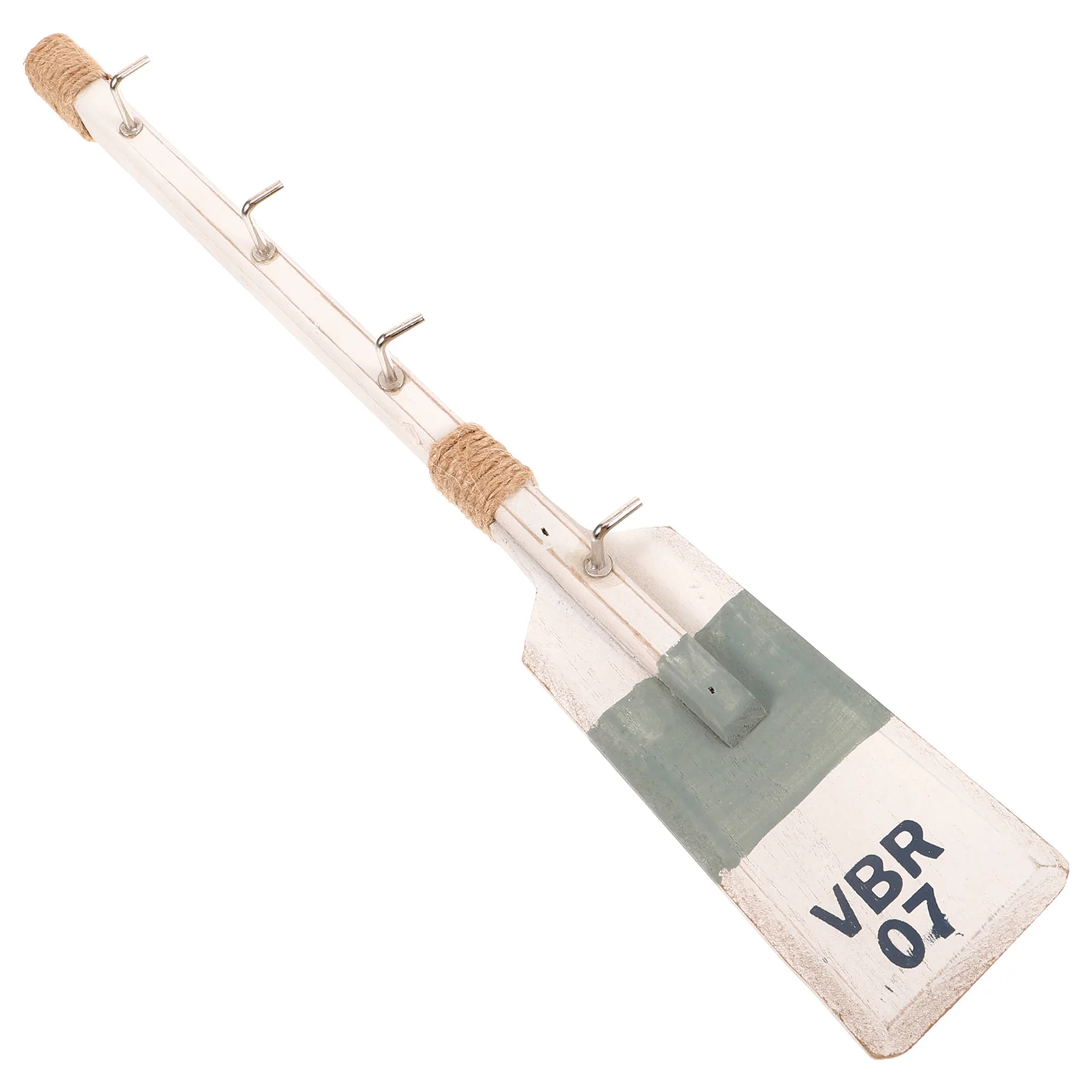 

Solid Wood Hook 40cm Gray Mediterranean Style Decorative Hooks For Clothes Bags Kitchen Bathroom Bedroom Garage