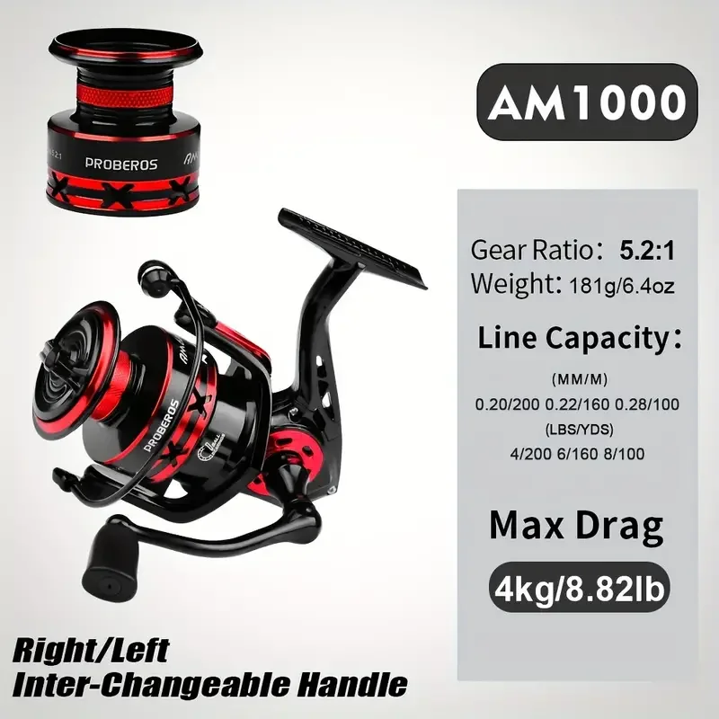 best price beros lp1000 fishing reel Visser Reels – Bernie's Bait & Tackle 5000 Series Professional Ultra Light 1000~7000 5.2:1
