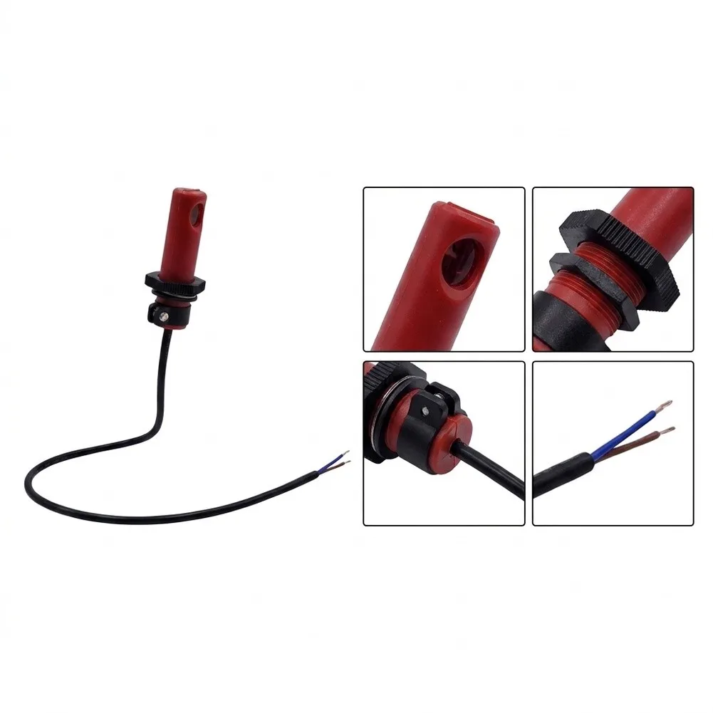Flame Detection Electric Eye Photocell for FC7 For Burner 72.12mm Probe 17.5mm Dia 34mm Mount Center 2-Wire Output