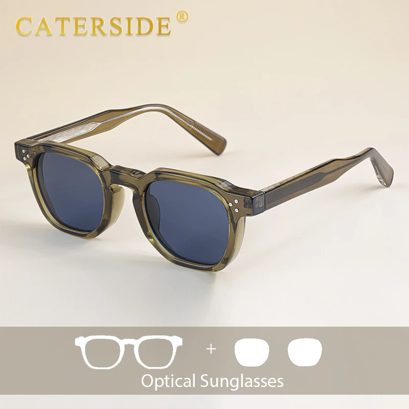 

CATERSIDE Fashion Prescription Men's Sunglasses Small Frame Square Personalized Design Women's Optical Sunglasses