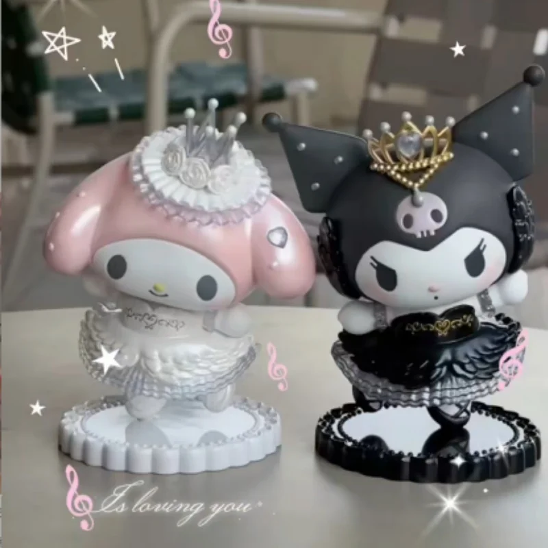 

New Sanrio Ballet Series Hello Kitty Melody Cinnamoroll Kuromi Action Figure Birthday Gift Collection Ornament Exquisite Gifts