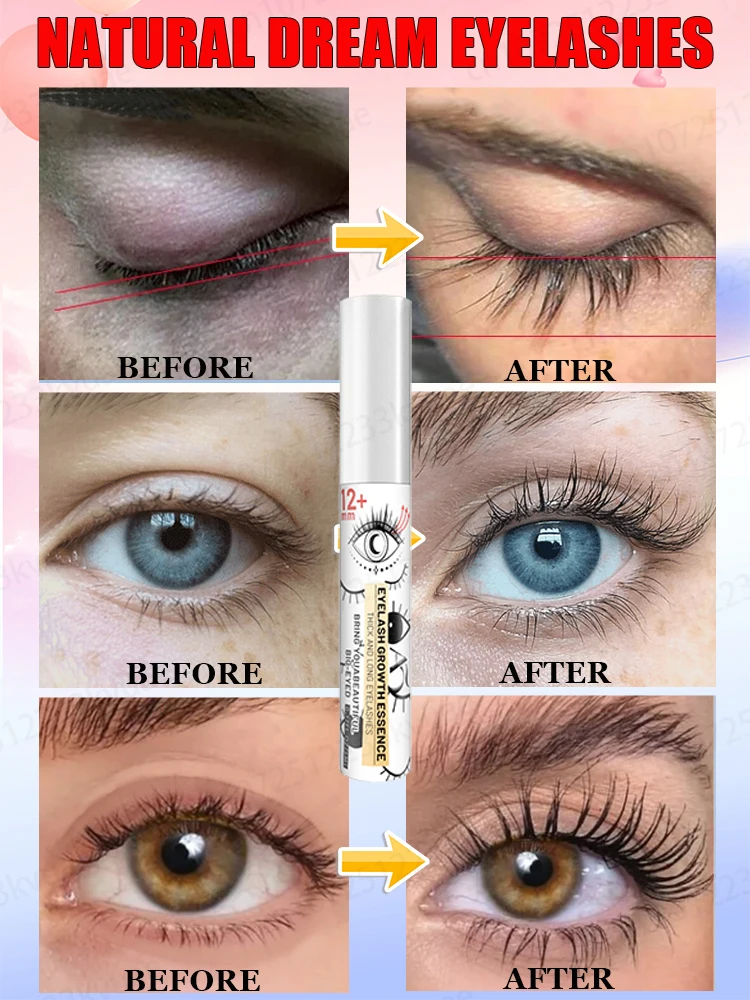 Natural eyelash growth serum, fast eyelash growth in 7 days