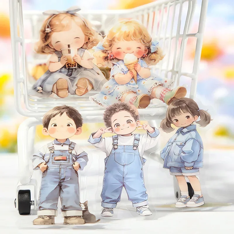 

15 листов наклейки для домашних животных с изображением инопланетянина, серия детства, милые украшения для письма, фон для чтения, альбом для вырезок 126*85 мм