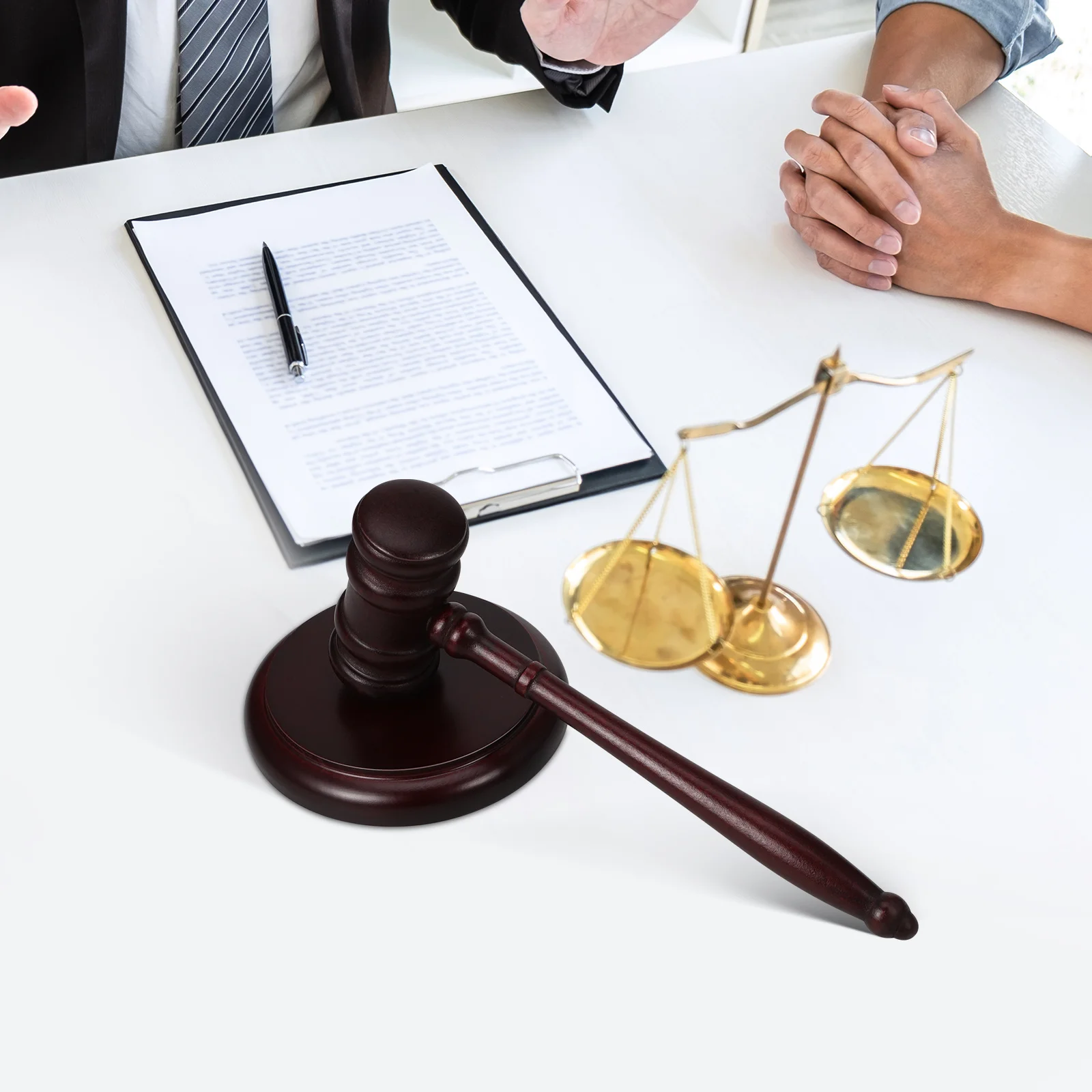 

1Set Wood Auction Gavel and Sound Block Traditional Judge Hammer for Courtroom Meetings Ceremonial Legal Use Judge Hammer